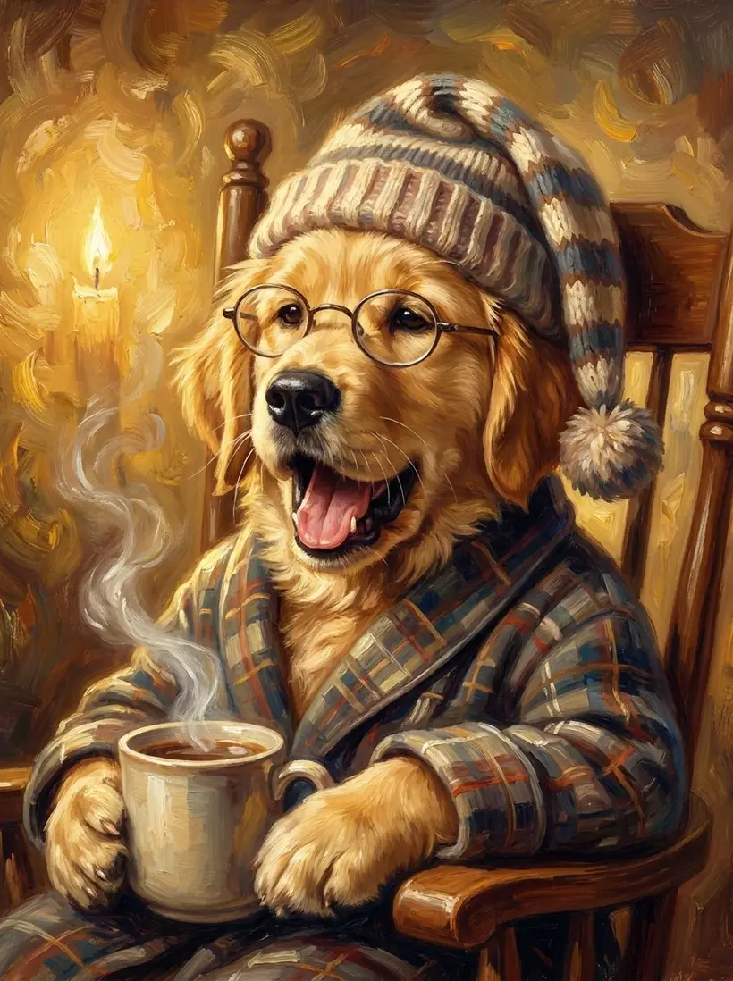 The Old Softie — framed portrait